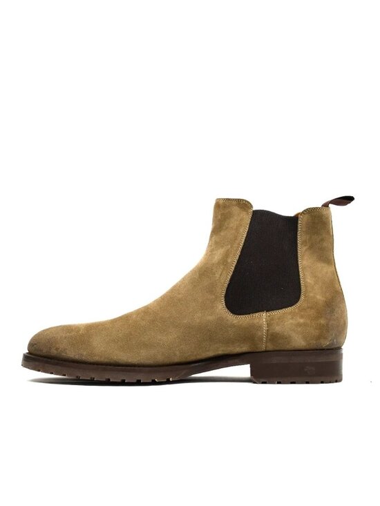 New! Magnanni Kam Chelsea Boots Suede Tan Brown 25999 12 M 45 DD509A main image 4